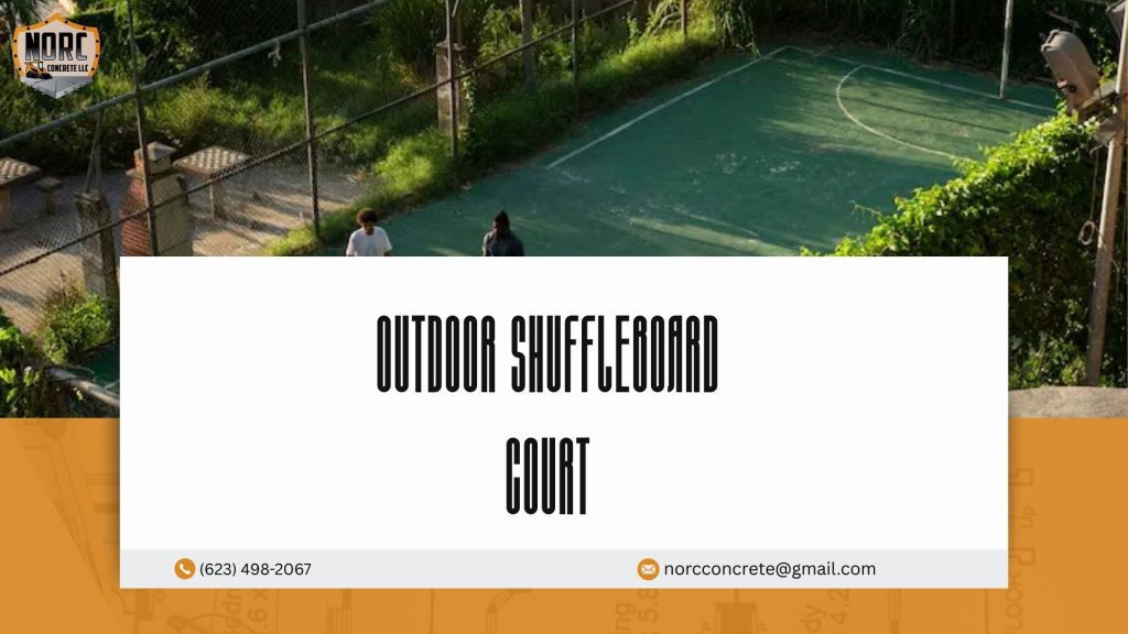 concrete shuffleboard court