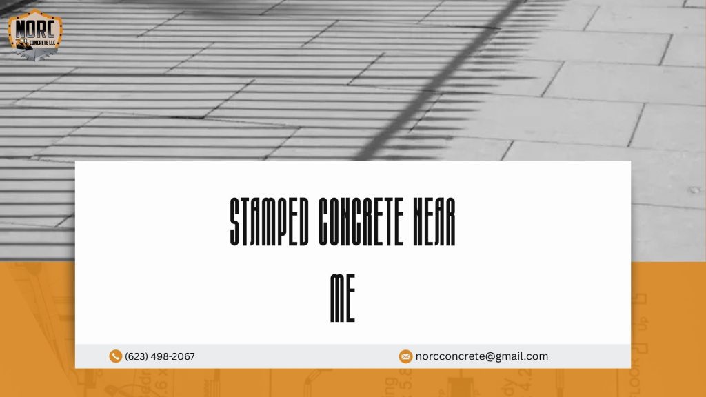 stamped concrete driveway