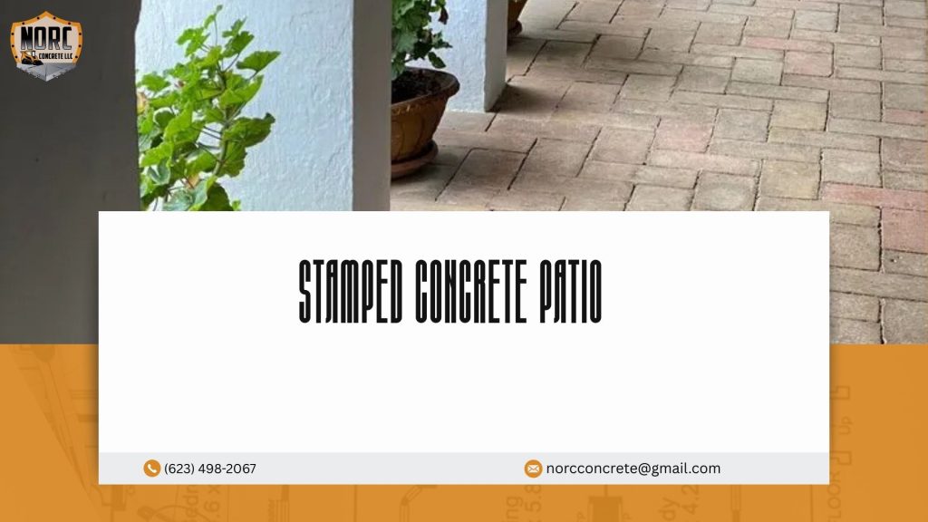 concrete patio installation